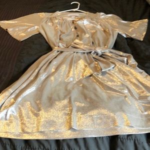 Sabina Musayev gold party dress!